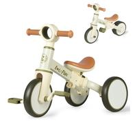 LOL-FUN Kids Tricycle Age 1-3 Year Old, Toddler Balance Bike for 2 Years Old, 4 in 1 Kids Trike for Boys Girls Gift Present, 3 Wheel Baby Bicycle with Removable Pedal