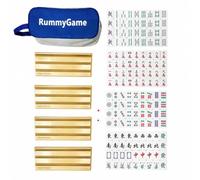 LOL-FUN Mahjong Style Tie, For 4 Players, Includes 4 Exclusive Racks, For Travel, Le C