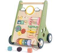 LOL-FUN Wooden Baby Walker 1 2 Year Old Boys Girls Push Along Toy