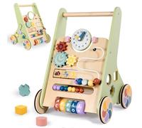 LOL-FUN Wooden Baby Walker for Toddlers 12 Months Push Along Toys
