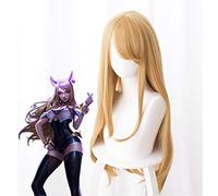 LOL KDA Ahri Cosplay Wig Star Guardian Ahri Synthetic Hair Halloween Carnival Anime Costume Wigs One Size