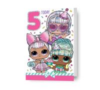 Age 5 LOL Surprise Card, Happy 5th Birthday Card