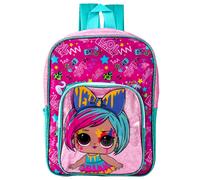 LOL Surprise Deluxe Backpack for Girls - Character School Bag, Adjustable Padded Straps, Front Zipper Pocket (31x24x10.5 cm)