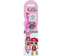 LOL Surprise Dolls Little Teeth Toothbrush for Kids with Soft Rounded Bristles, Comfortable Handle Grip and Protection Cap for Children Ages 3+