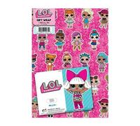 LOL Surprise Gift Wrap 2 Sheet 2 Tag, Gift Wrap for Presents