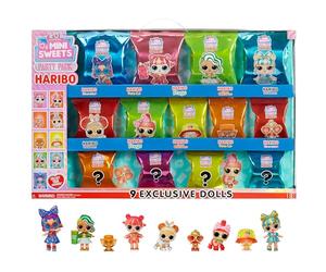 LOL Surprise Loves Mini Sweets X HARIBO Party Pack - With 9 Collectible Dolls and 45+ Surprises - Accessories, Limited Edition Dolls and a Haribo Candy Theme - Great for Girls and Boys Ages 3+