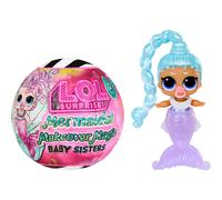 LOL Surprise Mermaids Makeover Magic Baby Sisters with Color-Changing Mermaid Tails and Shell-Inspired Display Ball, Collectible Dolls, Kids Ages 4+