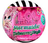 LOL Surprise Mermaids Makeover Magic Tots with DIY Wearable Lip Gloss Makeup for You and Your Doll, Fun Water Play, Gift for Kids Ages 4+