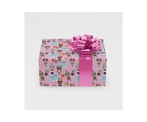 LOL Surprise! Offficial Christmas Wrapping Paper - 2 sheets and tags, Multi Colour