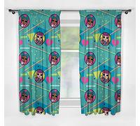 LOL SURPRISE Official Range| Pencil Pleat, Beat Design | Perfect For Any Childrens Bedroom Blue (72'' Curtains)