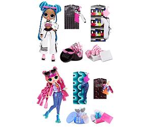 LOL Surprise OMG Fashion Doll 2-Pack ROLLER CHICK & CHILLAX - Exclusive Dolls with 40 Surprises Including Fashions & Accessories - Reusable Packaging Playset - Series 3 - Collectable For Kids Age 4+