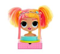 L.O.L. Surprise! O.M.G. Styling Head with Stick-on Hair for Endless Styles - 30 Surprises & Accessories - Neonlicious