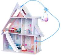 LOL Surprise OMG Winter Cottage Playset, Over 45 Surprises, Winter Chalet with Ski Lift, Bedroom, Bathroom, Living Room, Kitchen, Furniture and More, from 4 Years