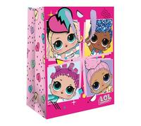 LOL Surprise Pink Girls Gift Bag - Perfect for Birthday Presents for LOL Surprise Fans of all Ages, Gift Bag Size 33 x 26 x 13.5 cm, Pink & Blue