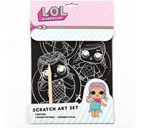 Lol Surprise Scratch Art Set Kids Activity Craft Xmas Gift Wooden Stylus
