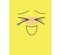 LOL Yellow Notebook: Cute Anime Journal Notebook College Ruled 8.5 x 11 for School or Work or as a Gift or Present. (Cute Anime Expression Notebooks)