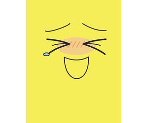 LOL Yellow Notebook: Cute Anime Journal Notebook College Ruled 8.5 x 11 for School or Work or as a Gift or Present. (Cute Anime Expression Notebooks)