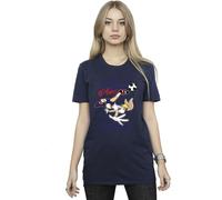 Lola Bunny Play Football Cotton Boyfriend T-Shirt Looney Tunes Navy S