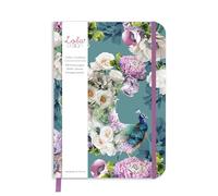 Lola Design - Hardback Journal Notebook, Peacock Design - Ideal for Gifting, Journaling & Travel - With Elastic Closure, Storage Pocket & Paper, Matte-finish Board Cover - 200 Lined Pages