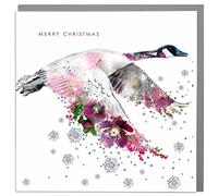 Lola Design - Wildlife Wonderful Christmas Cards - Blank Cards and Envelopes - Canadian Goose