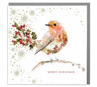 Lola Design - Wildlife Wonderful Christmas Cards - Blank Cards and Envelopes - Robin