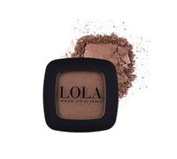 Lola Make Up by Perse Mono Eyeshadow with Natural Ingredients and High Coverage, Satin Eye Shadow Palette for All Skin Types Vegan and Cruelty-Free Eye Makeup, Hazel Brown (018)
