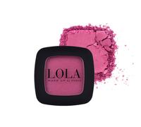 Lola Make Up by Perse Mono Eyeshadow with Natural Ingredients Vegan and Cruelty-Free Eye Makeup Palette High Coverage Satin Eye Shadow for Women, Dark Pink (028)