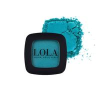 Lola Make-Up Mono Eyeshadow, Turquoise, Satin, Rich Intense Pigmentation, High Coverage, Use Wet & Dry, All Skin Tone, Mineral Oil Free, Vegan & Cruelty Free, No. 005