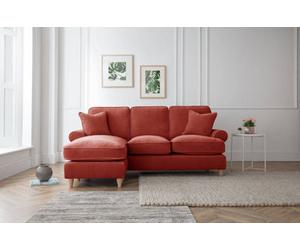 Lola Left Hand Chaise Sofa Manhattan Apricot