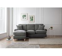 Lola Left Hand Chaise Sofa Manhattan Charcoal