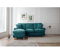 Lola Left Hand Chaise Sofa Manhattan Emerald