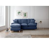Lola Left Hand Chaise Sofa Manhattan Navy