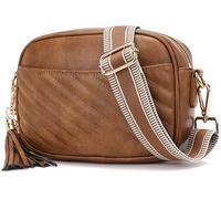 lola mae Quilted Crossbody Bag, Trendy Design Shoulder Purse, Blbrown-772