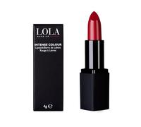 LOLA Make Up by Perse Intense Colour Lipstick - Glossy Finish, Full Coverage, Ultra-Rich Pigments, Creamy Hydrating Formula, Infused With Vitamins E & C, Vegan & Cruelty-Free - 009-Silky Red