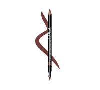 LOLA Make Up by Perse Lip Pencil - Smooth Precision Lip Liner with Jojoba Oil - Defines, Conditions & Prevents Feathering - Built-In Lip Brush - Paraben-Free, Cruelty-Free - [001-Cinnamon]