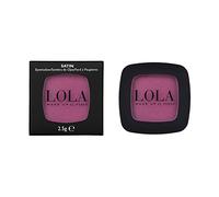 Lola Make Up by Perse Mono Eyeshadow with Natural Ingredients Vegan and Cruelty-Free Eye Makeup Palette High Coverage Satin Eye Shadow for Women, Dark Pink (028)
