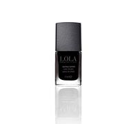 Lola Make Up by Perse Nail Polish Quick Dry Instant Gloss Ultra Long Lasting High Shine Finish Nail Paint for Women, Vegan and Cruelty-Free Cosmetic, Jet Black (011), 11ml