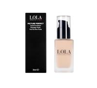 LOLA Make Up by Perse Picture Perfect Foundation - Lightweight, Buildable Light-to-Medium Coverage - Radiant, Oil-Absorbing, Hydrating - Vegan, Cruelty-Free - [B002-Light]