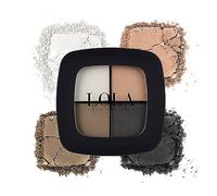 Lola Make Up by Perse Quad Eyeshadow Rich and Intense Colour High Coverage Matte and Satin Eyeshadows Vegan and Cruelty-Free Eye Makeup Palette for All Skin Types (Natural)