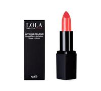 LOLA Make Up Intense Colour Lipstick - Vegan & Cruelty-Free Hydrating Lipstick with Glossy Finish & Full Coverage - Bright Coral Red Shade [018 Flamenco]