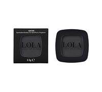 Lola Make-Up Mono Eyeshadow, Black, Satin, Rich Intense Pigmentation, High Coverage, Use Wet & Dry, All Skin Tone, Mineral Oil Free, Vegan & Cruelty Free, No. 001