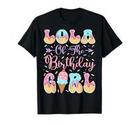 Lola of The Birthday Girl Sweet Ice Cream Drip Matching T-Shirt