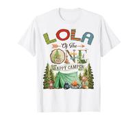 Lola of The One Happy Camper Bear Camping 1st Birthday T-Shirt