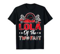 Lola of The Two Fast 2nd Birthday Boy Racing Car Family T-Shirt