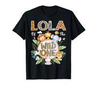 Lola Of The Wild One First Birthday Safari Jungle Animal T-Shirt