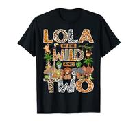 Lola of The Wild & Two 2nd Birthday Boy Safari Jungle T-Shirt