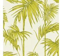 Lola Paris Palm Motif Wallpaper Cream / Green As Creation 36919-4