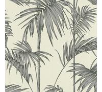Lola Paris Palm Motif Wallpaper Cream / Silver AS Creation 36919-2