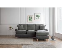 Lola Right Hand Chaise Sofa Manhattan Charcoal