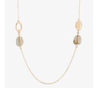Lola Rose Ladies Bassa Gold Plated Labradorite Charm Necklace 1N0236 063000